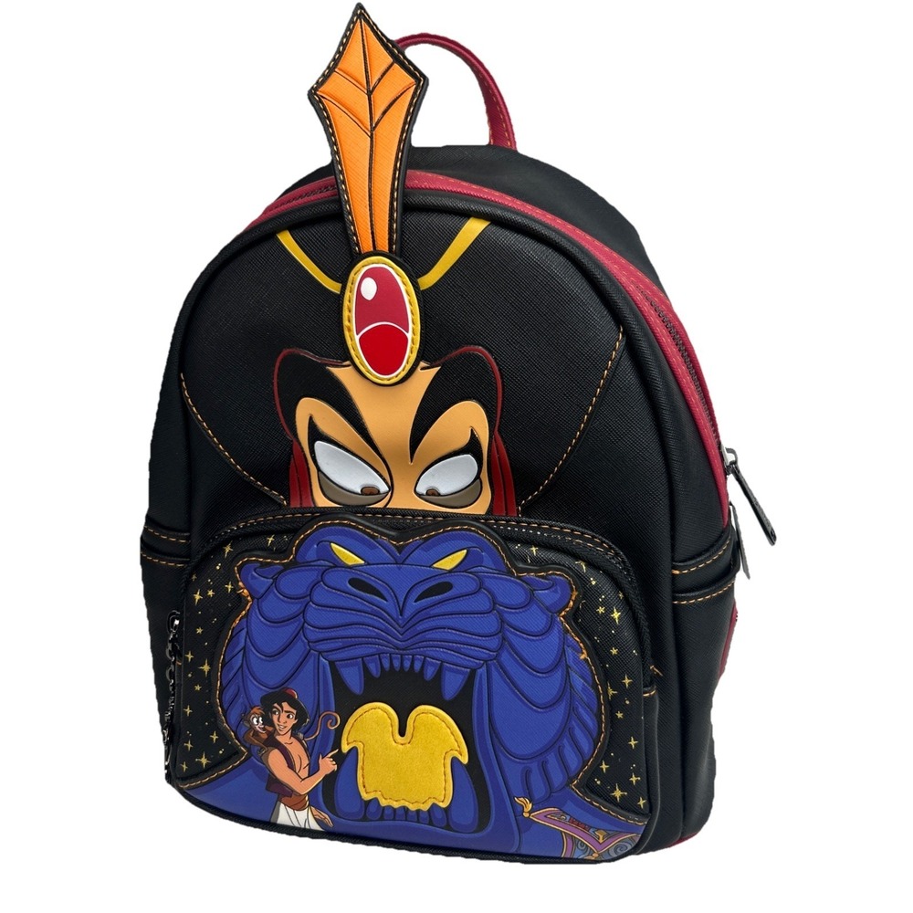 Loungefly Disney Aladdin Jafar Villains Scene Mini‎ Backpack Cave of Wonders NWT